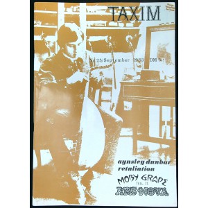 TAXIM Catalogue and Magazine Nr. 25 Juni 1983 (in German) - Aynsley Dunbar Retaliation, Moby Grape, Ars Nova